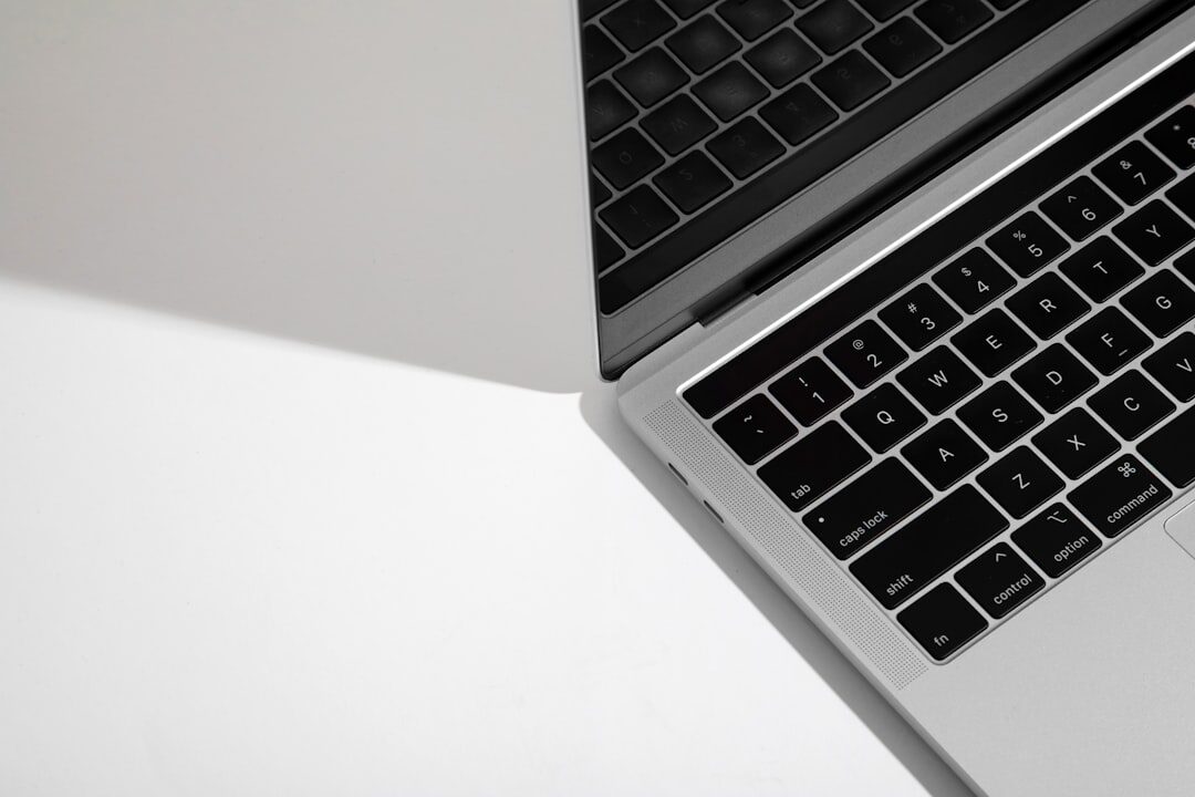 content creation on laptop